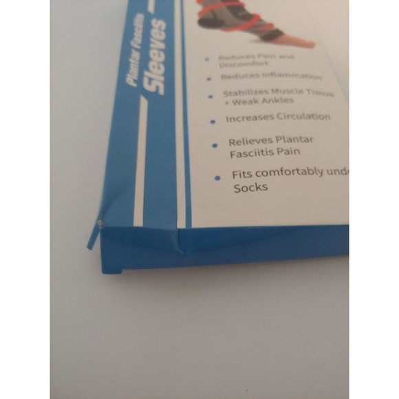 One Plantar Fasciitis Compression Sleeve - Black Medium - Picture 2 of 5